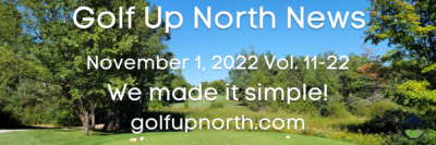 Golf Up North November Newsletter