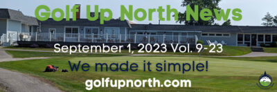 September 2023 Golf Up North Newsletter Banner Header