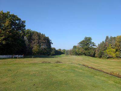 Evergreen Resort Spruce Course Hole 1