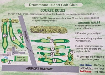 Drummond Island Golf Club Course Layout