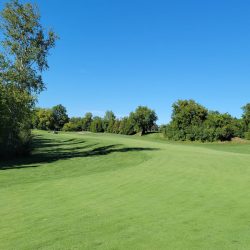 Northport Creek Hole 9 from dog leg corner