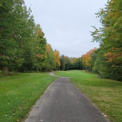 The Loon Golf Resort - The Ridge Hole 14 Par 4 view from tee box