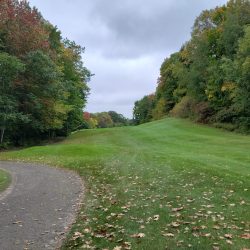 The Loon Golf Resort - The Ridge Golf Course Hole 9 Par 5 view from tee box